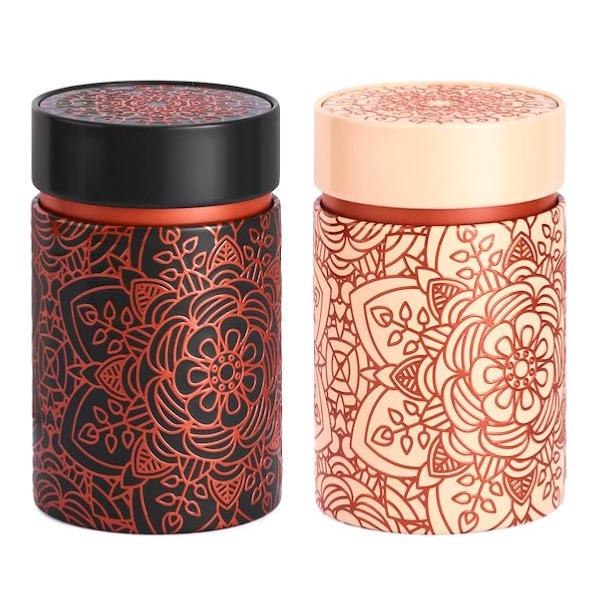 Lot de 2 Boites à thé de Eigenart Design Mandala - 150g 